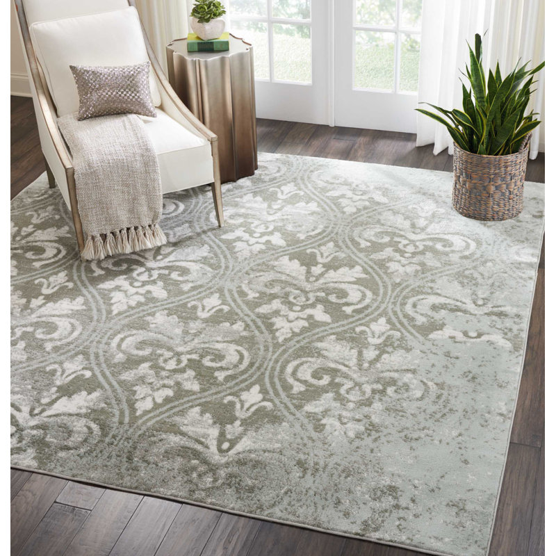 Lark Manor Angelique Neutral Gray Area Rug & Reviews Wayfair